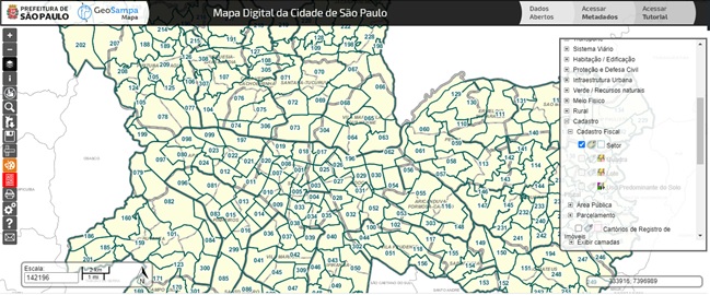 GEOSAMPA - Ferramenta para Avaliação Preliminar