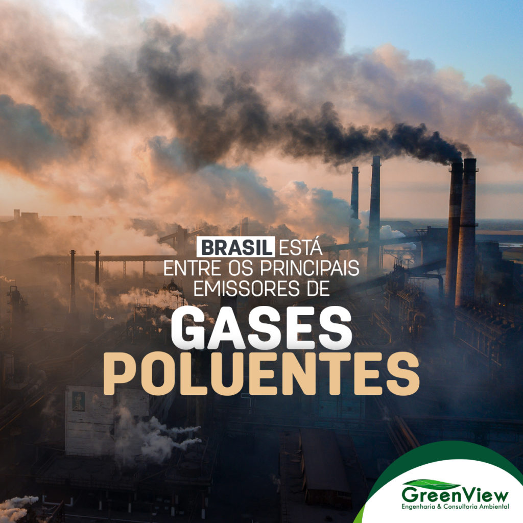 Brasil está entre os principais emissores de gases poluentes.