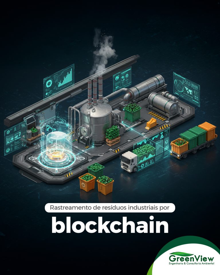 Rastreamento de resíduos industriais por blockchain
